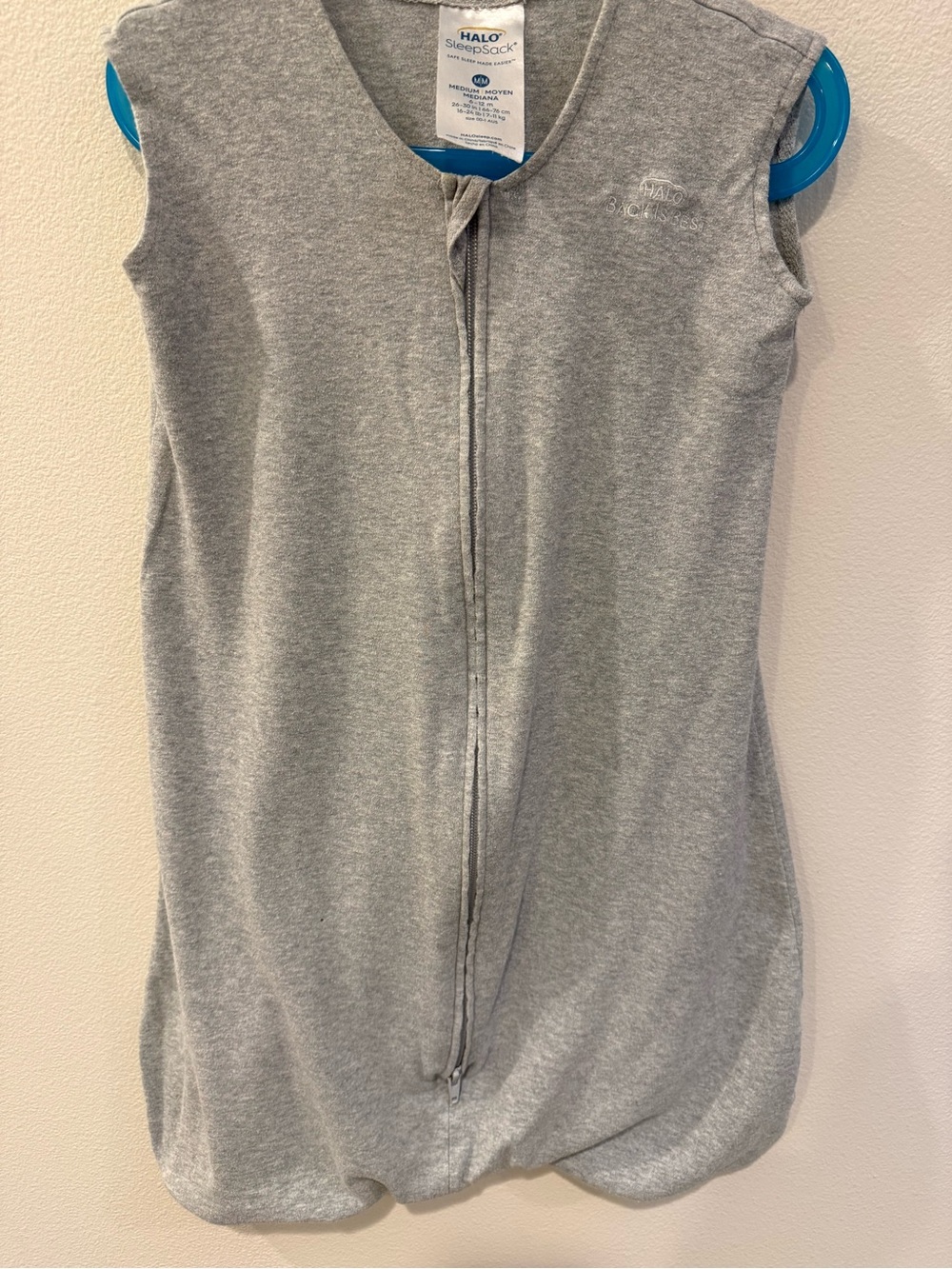 HALO Gray Sleeveless Sleep Sack